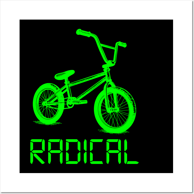 Radical BMX (green) Wall Art by Stupiditee